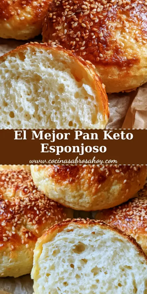 Pan Para Hamburguesa Keto: La Receta Definitiva para un Pan Esponjoso y Crujiente 4 Pan para hamburguesa keto recién horneado con semillas de sésamo sobre papel pergamino rústico.