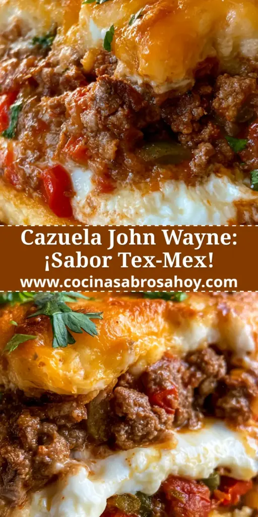 Vista aérea de una cazuela John Wayne terminada en sartén de hierro con queso cheddar fundido y cilantro. (cazuela john wayne)