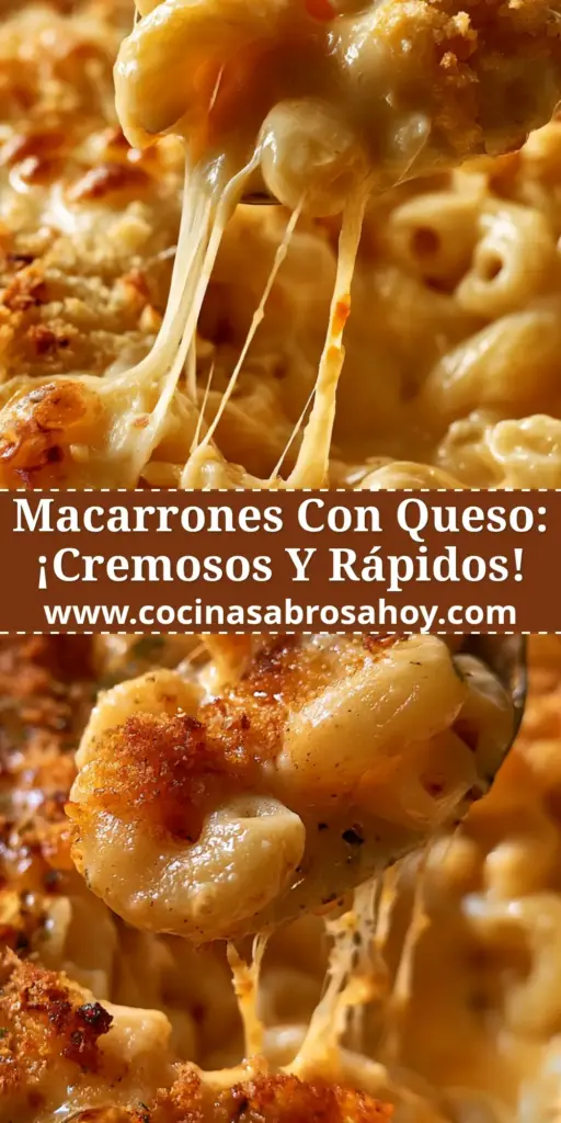 Primer plano de un tenedor levantando macarrones con queso cremosos de un bol rústico con un estiramiento de queso perfecto.