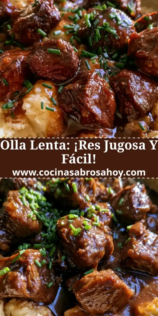 Primer plano de puntas de res tiernas con gravy oscuro sobre un remolino de puré de papa cremoso y perejil.